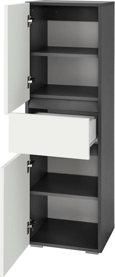 Home affaire Halfhoge kast Wisla Hoogte 130 cm met deuren & lade - Foto 7