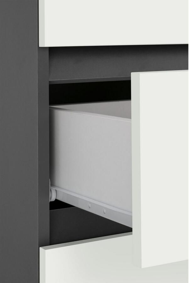 Home affaire Halfhoge kast Wisla Hoogte 130 cm met deuren & lade - Foto 5