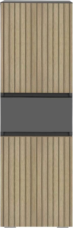 Home affaire Halfhoge kast Wisla Hoogte 130 cm met deuren & lade - Foto 8