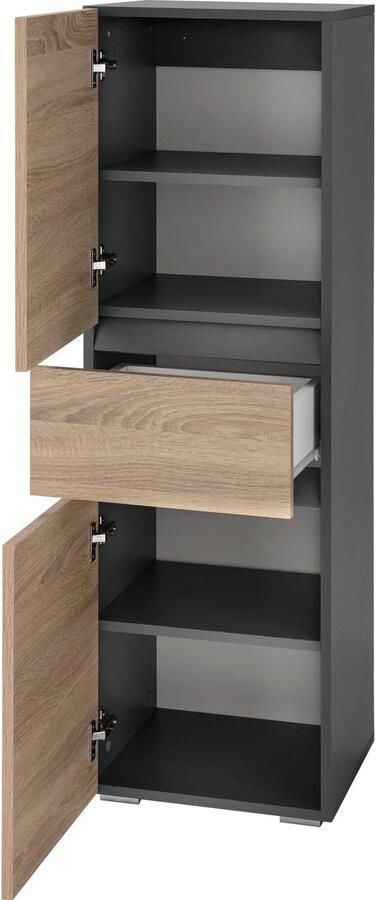 Home affaire Halfhoge kast Wisla Hoogte 130 cm met deuren & lade - Foto 8