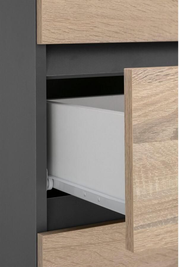 Home affaire Halfhoge kast Wisla Hoogte 130 cm met deuren & lade - Foto 6