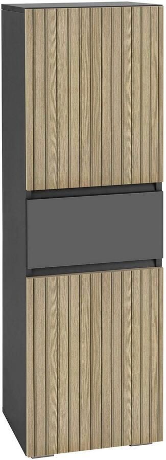 Home affaire Halfhoge kast Wisla Hoogte 130 cm met deuren & lade - Foto 7