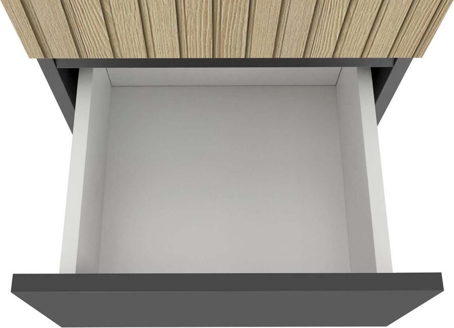 Home affaire Halfhoge kast Wisla Hoogte 130 cm met deuren & lade - Foto 3