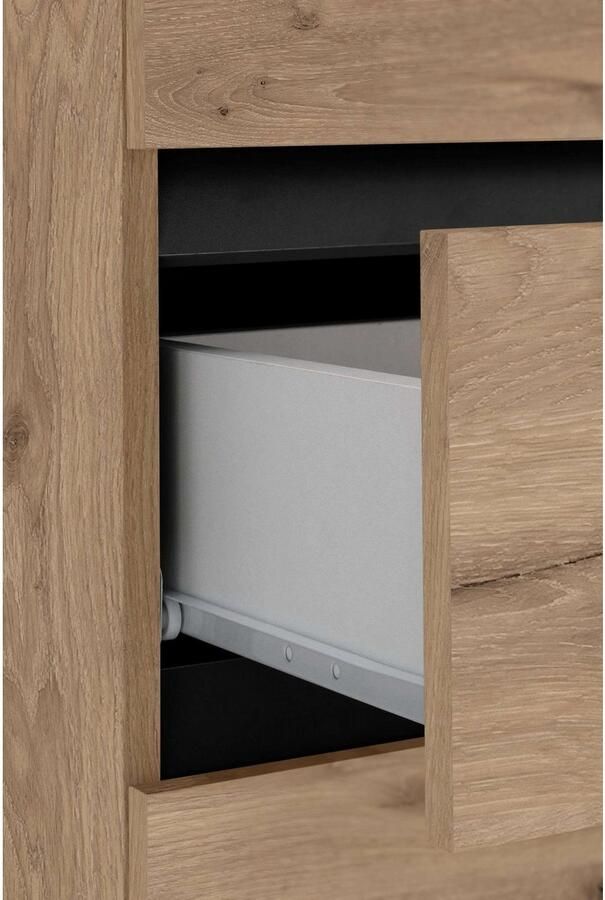 Home affaire Halfhoge kast Wisla Hoogte 130 cm met deuren & lade - Foto 3