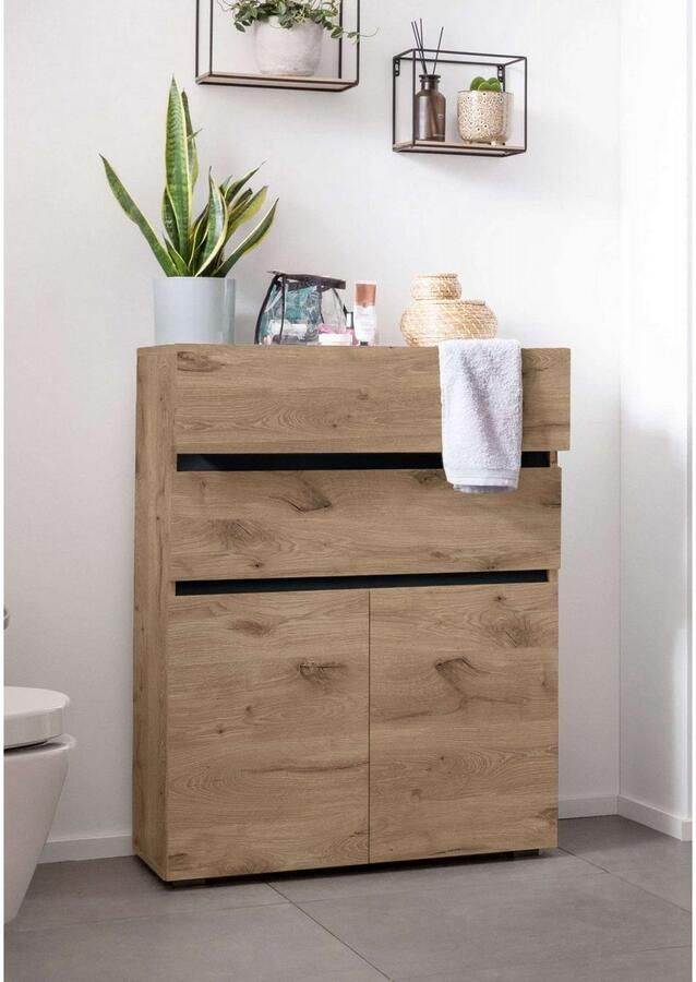 Home affaire Halfhoge kast Wisla Hoogte 98 cm met deuren en lades - Foto 4