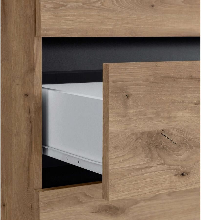 Home affaire Halfhoge kast Wisla Hoogte 98 cm met deuren en lades