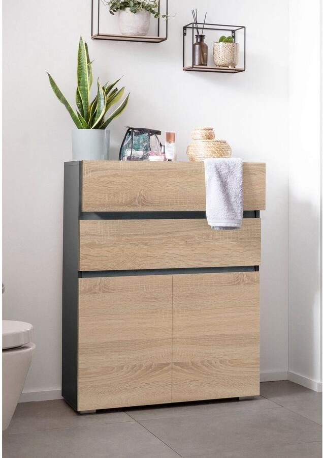 Home affaire Halfhoge kast Wisla Hoogte 98 cm met deuren en lades - Foto 7