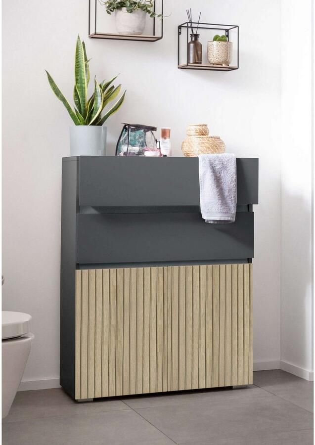 Home affaire Halfhoge kast Wisla Hoogte 98 cm met deuren en lades - Foto 6