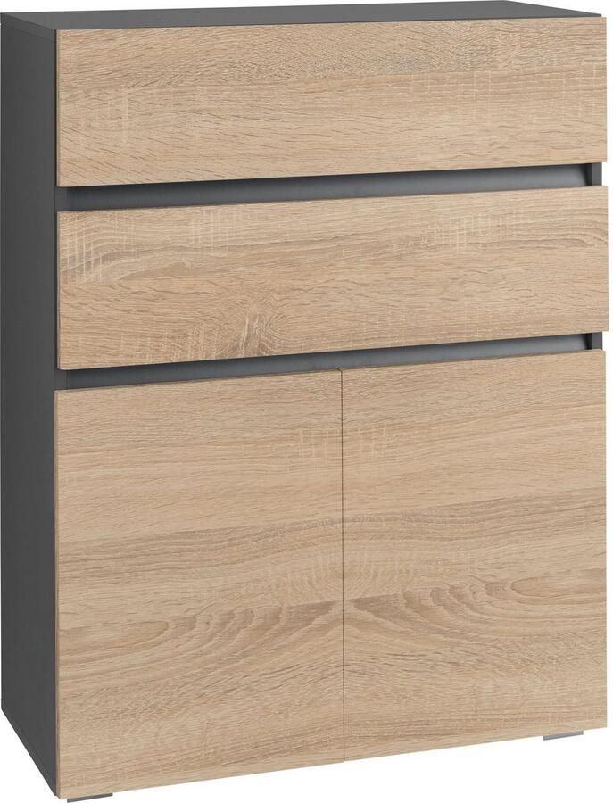 Home affaire Halfhoge kast Wisla Hoogte 98 cm met deuren en lades - Foto 5