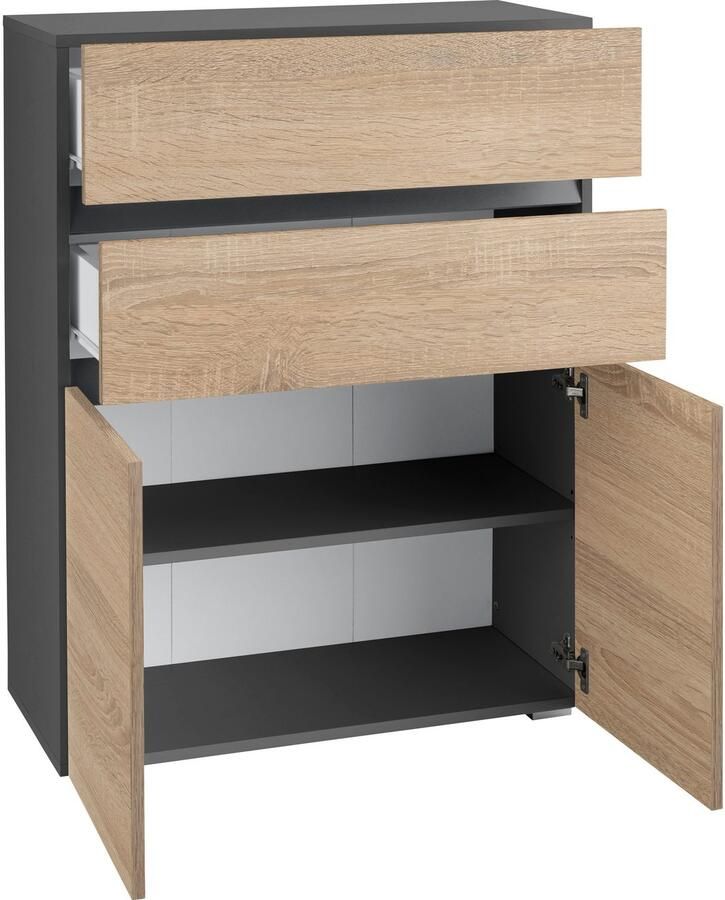 Home affaire Halfhoge kast Wisla Hoogte 98 cm met deuren en lades - Foto 3