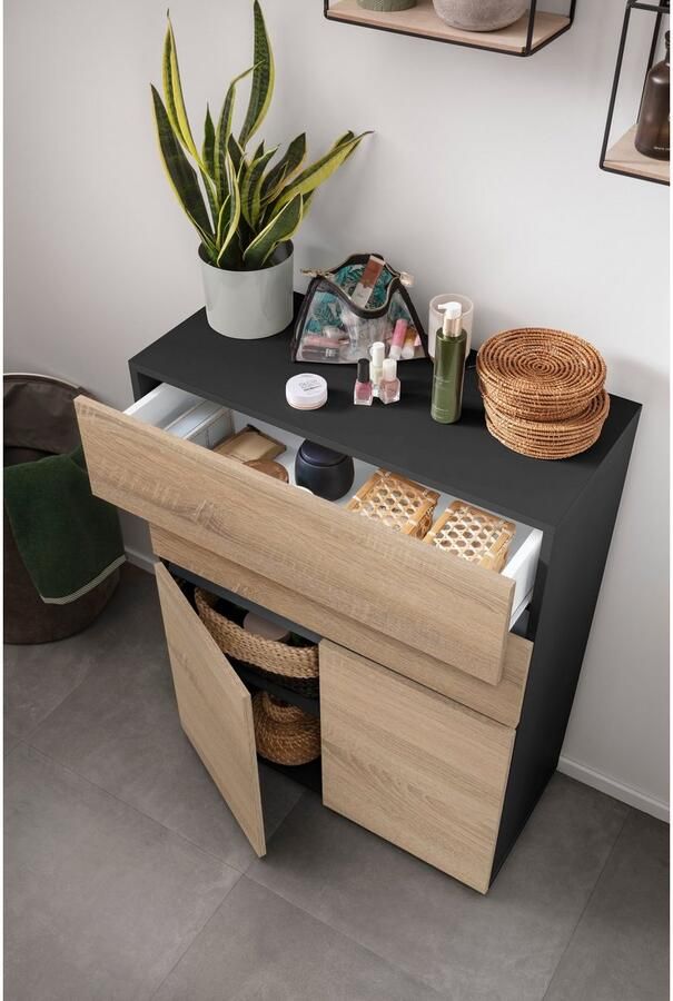 Home affaire Halfhoge kast Wisla Hoogte 98 cm met deuren en lades - Foto 8