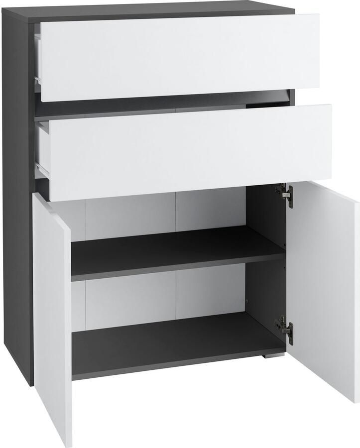 Home affaire Halfhoge kast Wisla Hoogte 98 cm met deuren en lades - Foto 3