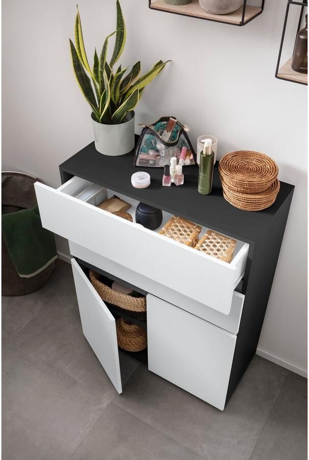 Home affaire Halfhoge kast Wisla Hoogte 98 cm met deuren en lades - Foto 9