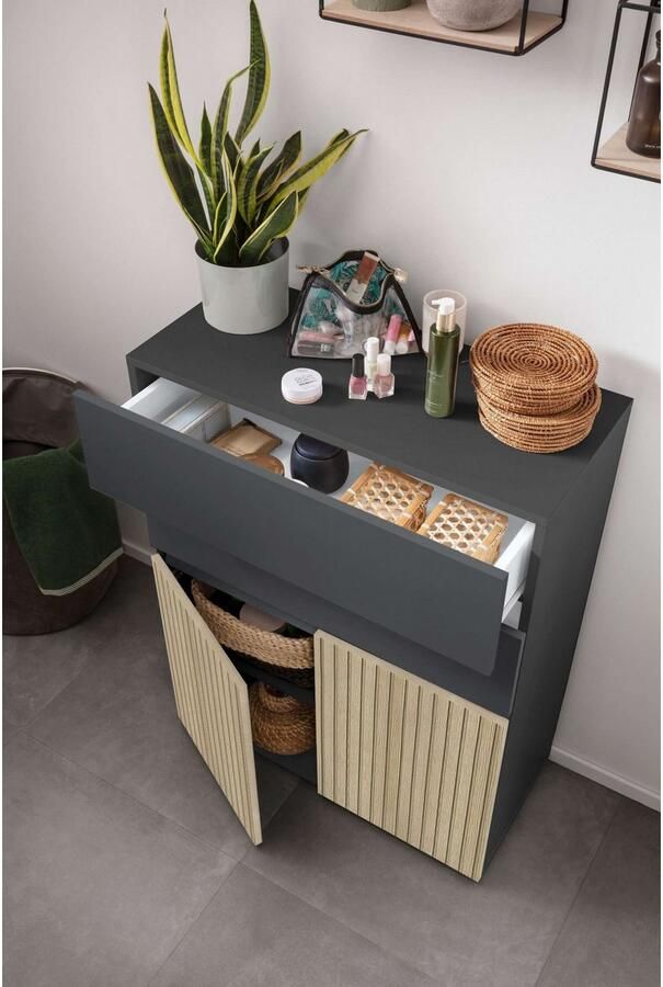 Home affaire Halfhoge kast Wisla Hoogte 98 cm met deuren en lades - Foto 7