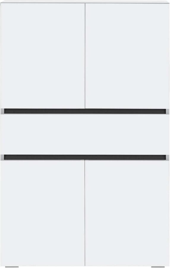 Home affaire Halfhoge kast Wisla met 4 deuren & 1 lade breedte 76 cm hoogte 130 cm - Foto 4