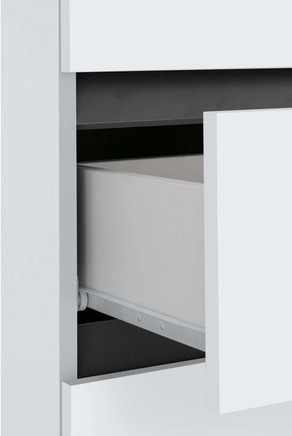 Home affaire Halfhoge kast Wisla met 4 deuren & 1 lade breedte 76 cm hoogte 130 cm - Foto 2