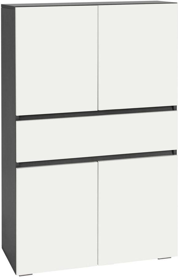 Home affaire Halfhoge kast Wisla met 4 deuren & 1 lade breedte 76 cm hoogte 130 cm - Foto 6