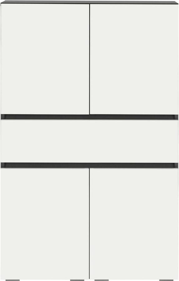 Home affaire Halfhoge kast Wisla met 4 deuren & 1 lade breedte 76 cm hoogte 130 cm - Foto 4