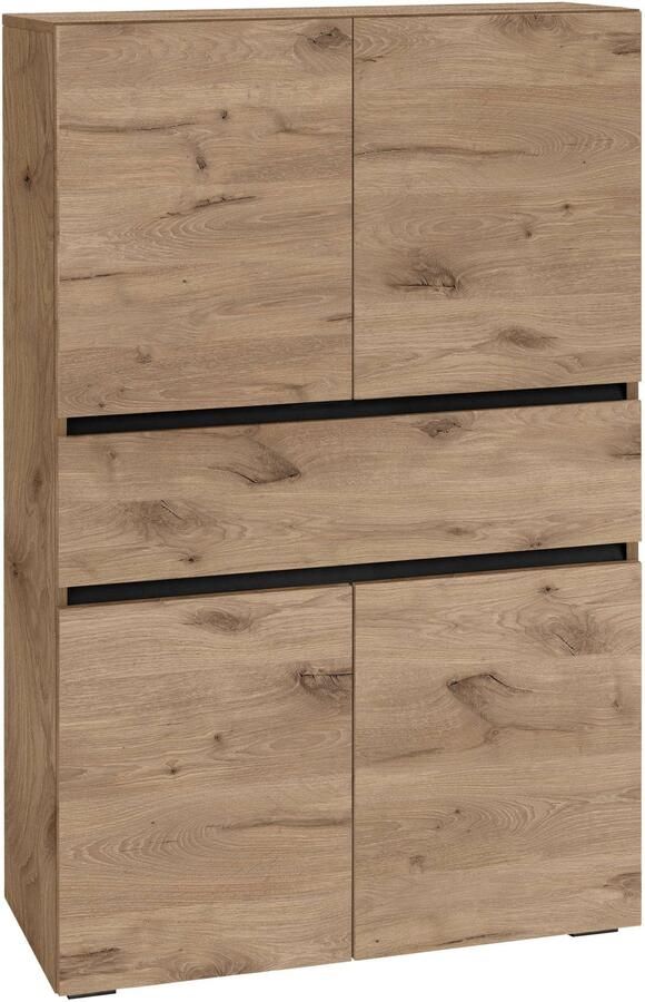 Home affaire Halfhoge kast Wisla met 4 deuren & 1 lade breedte 76 cm hoogte 130 cm - Foto 6