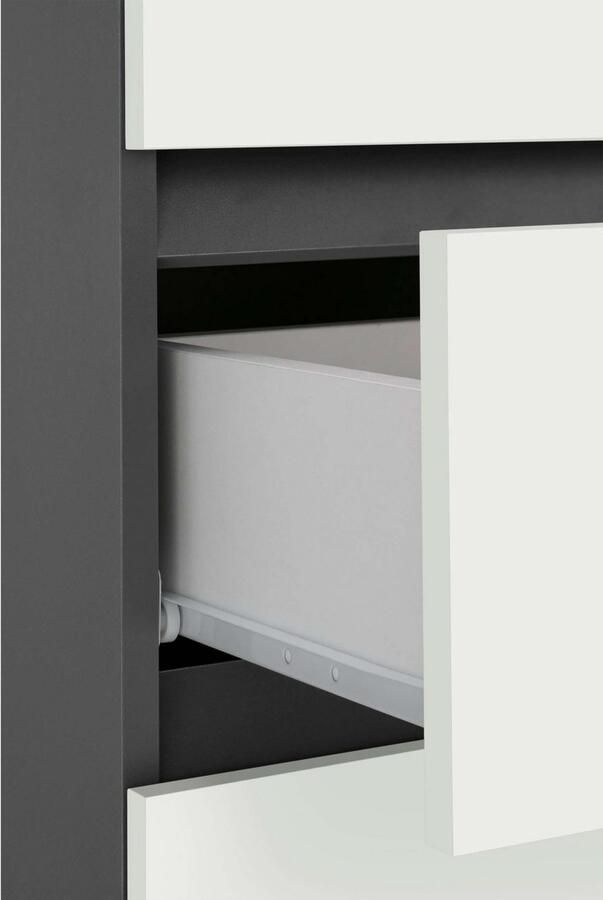 Home affaire Halfhoge kast Wisla met 4 deuren & 1 lade breedte 76 cm hoogte 130 cm - Foto 2