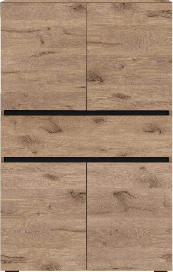 Home affaire Halfhoge kast Wisla met 4 deuren & 1 lade breedte 76 cm hoogte 130 cm - Foto 4