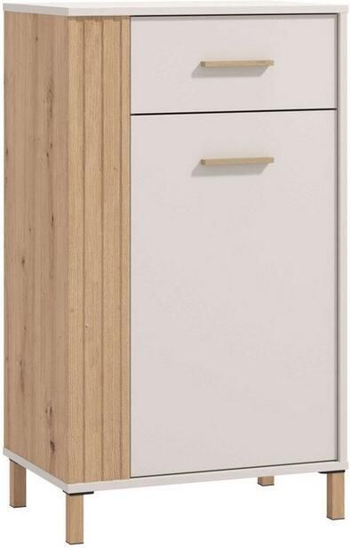 Home affaire Schoenenkast Belfort schoenenkast schoenenrek hoogte 103 cm twee inlegplanken 4 vakken met lade in kasjmierkleur - Foto 2