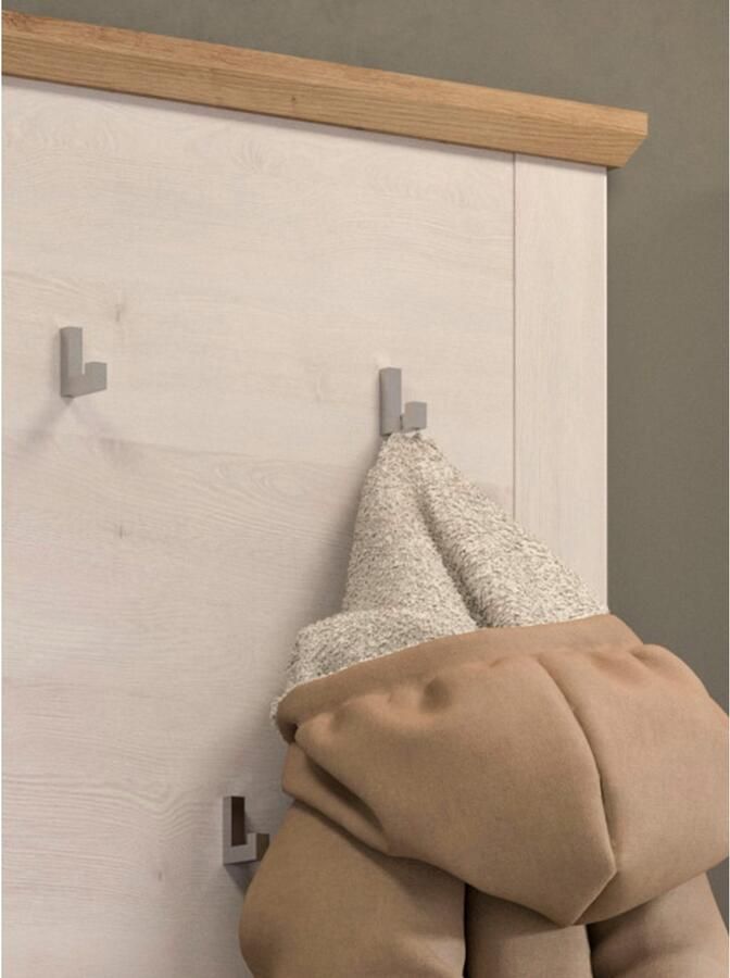 Home affaire Halmeubelset Cosenza Breedte ca. 175 cm 2-kleurig 3-delig bestaande uit: Garderobekombinatie combinatie hal garderobe garderobemeubels (3-delig) - Foto 12