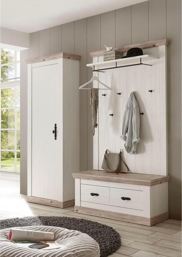 Home affaire Halmeubelset Florence bestaand uit 1 bank 1 paneel en 1 kast (3-delig) - Foto 3