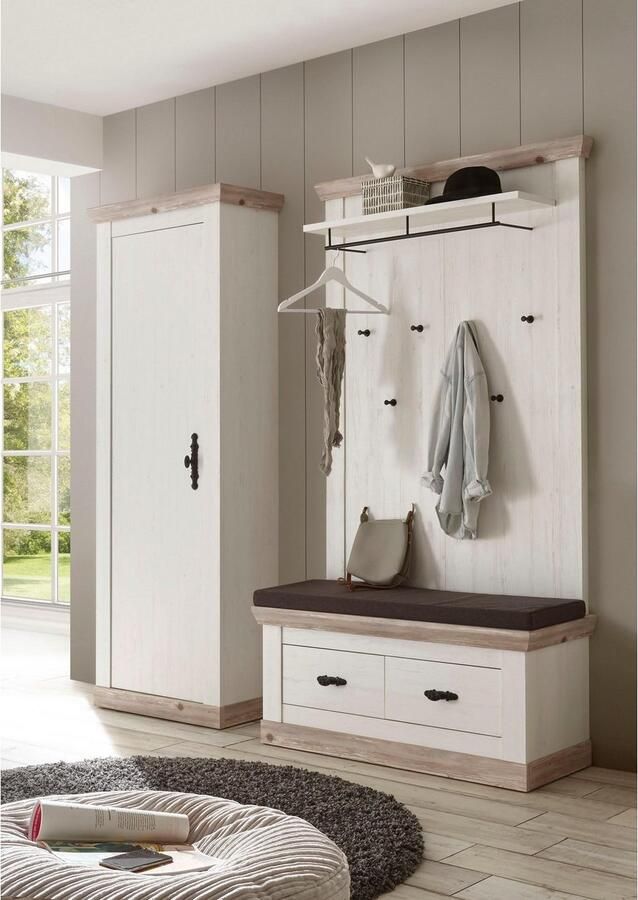 Home affaire Halmeubelset Florence bestaand uit 1 bank 1 paneel en 1 kast (3-delig) - Foto 4