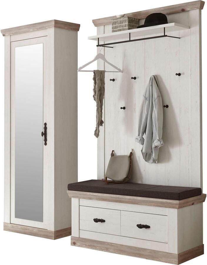 Home affaire Halmeubelset Florence in de romantische landhuislook (3-delig) - Foto 3