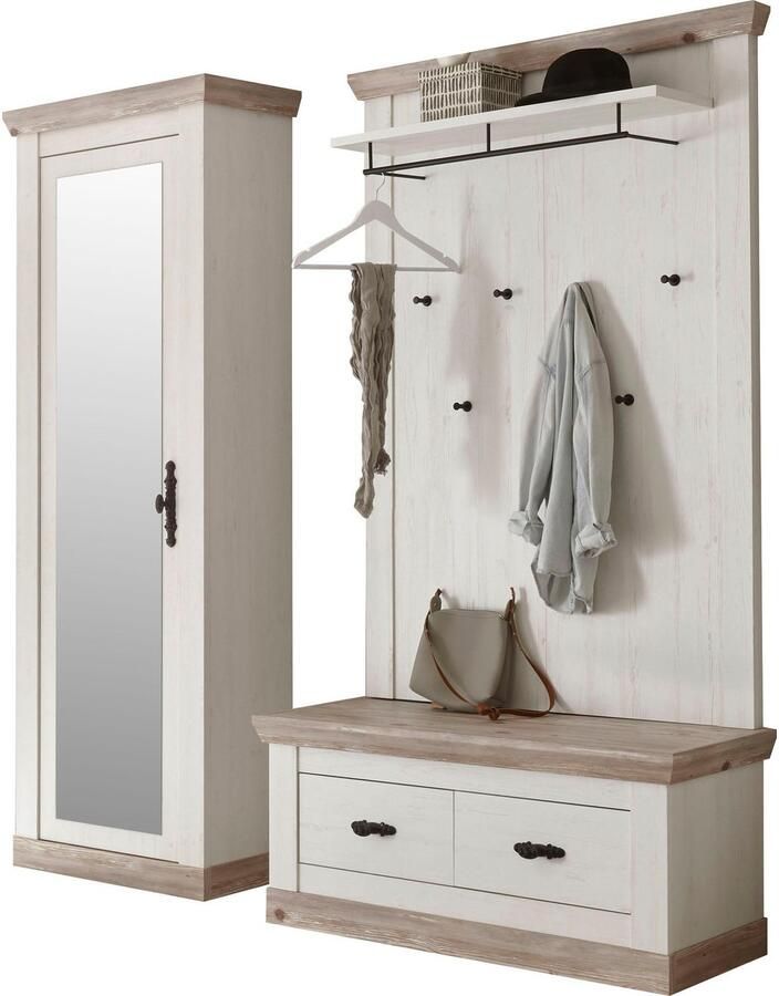 Home affaire Halmeubelset Florence in de romantische landhuislook (3-delig) - Foto 3