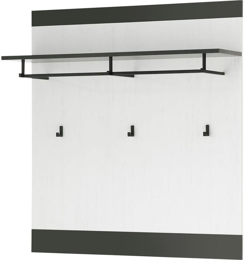 Home affaire Halmeubelset Sherwood met schuurdeurbeslag apothekersgrepen van metaal breedte ca. 164 cm (3-delig)