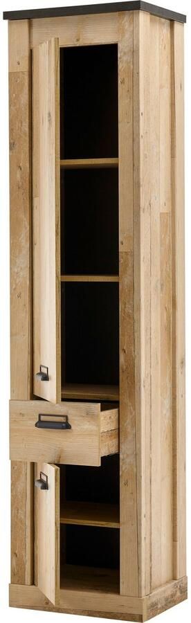 Home affaire Halmeubelset Sherwood met schuurdeurbeslag apothekersgrepen van metaal breedte ca. 164 cm (3-delig) - Foto 11