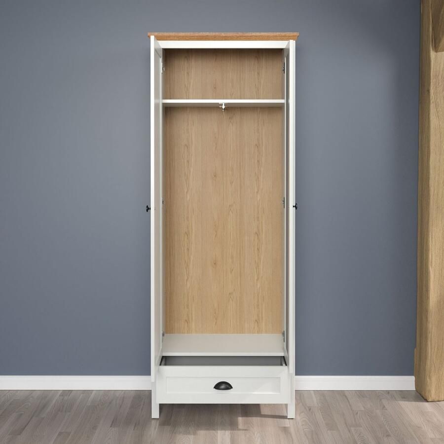 Home affaire Halmeubelset Vienna Set bestaande uit: kast commode schoenenbank spiegel en paneel (5 stuks) - Foto 5