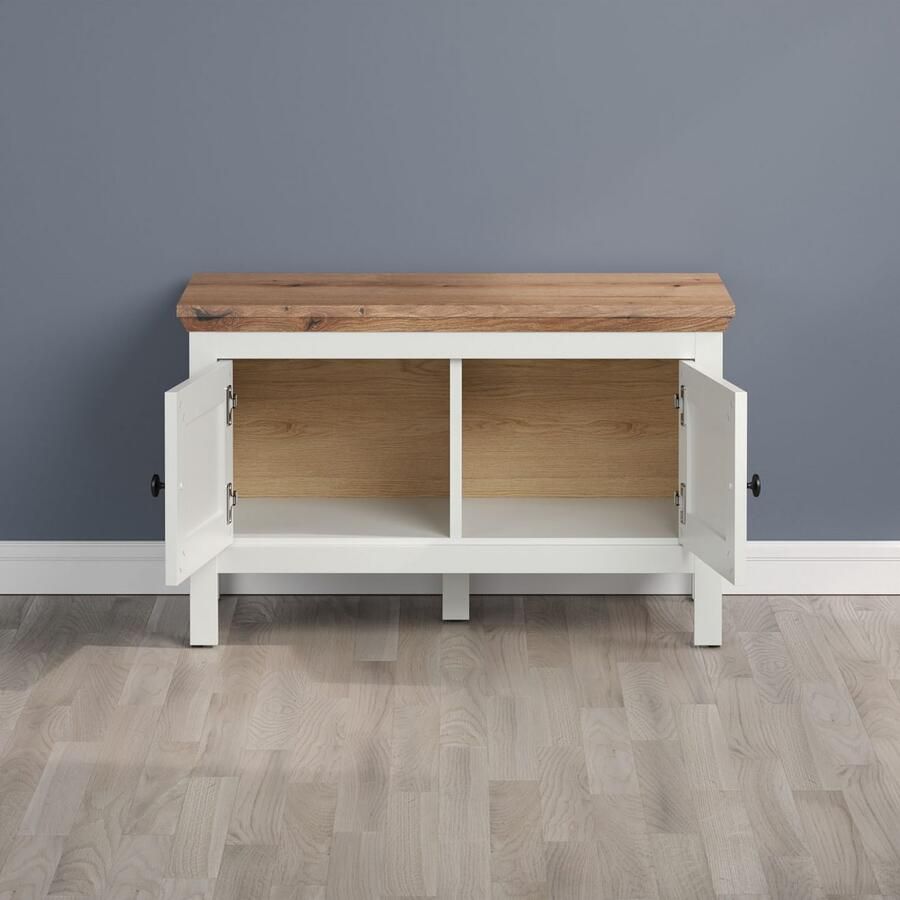 Home affaire Halmeubelset Vienna Set bestaande uit: kast commode schoenenbank spiegel en paneel (5 stuks) - Foto 7