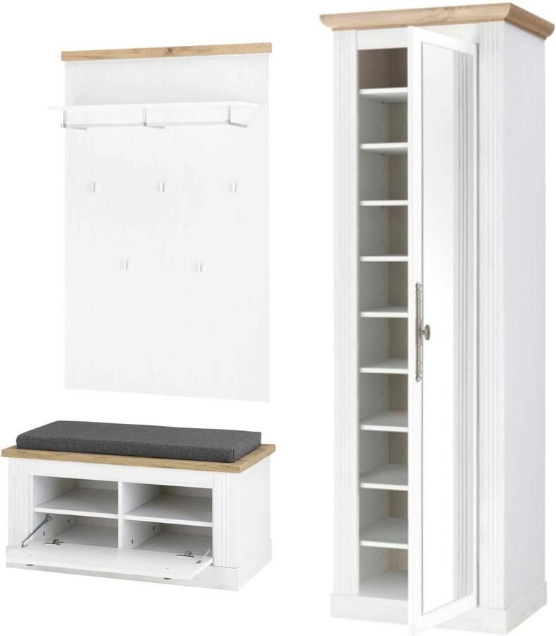 Home affaire Halmeubelset Westminster in romantische landelijke stijl (3-delig) - Foto 2