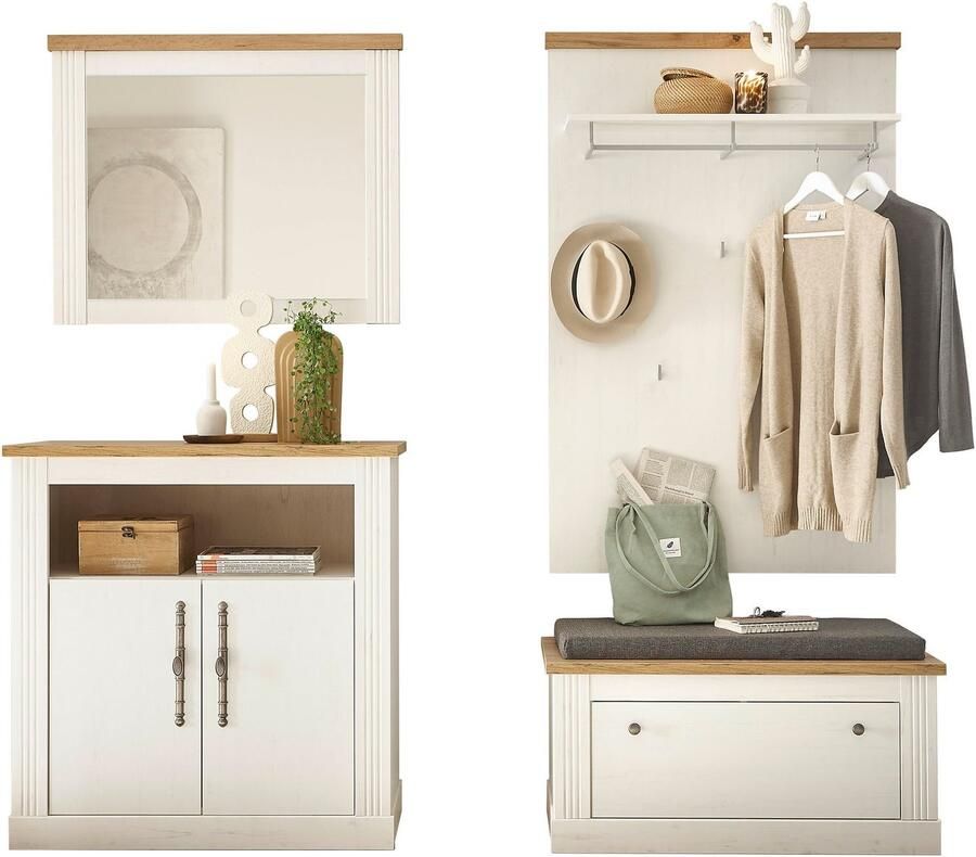 Home affaire Halmeubelset Westminster TOPSELLER! in romantische landelijke stijl (4 stuks) - Foto 3