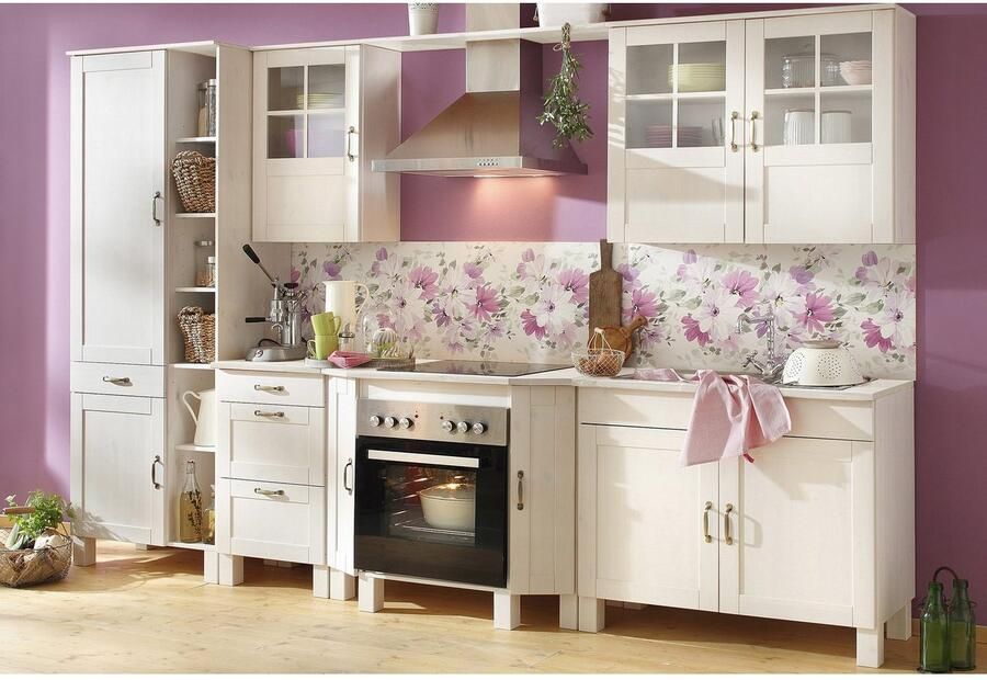 Home affaire Hoge kast Alby Breedte 75 cm 2 deuren 1 lade 6 open vakken - Foto 2