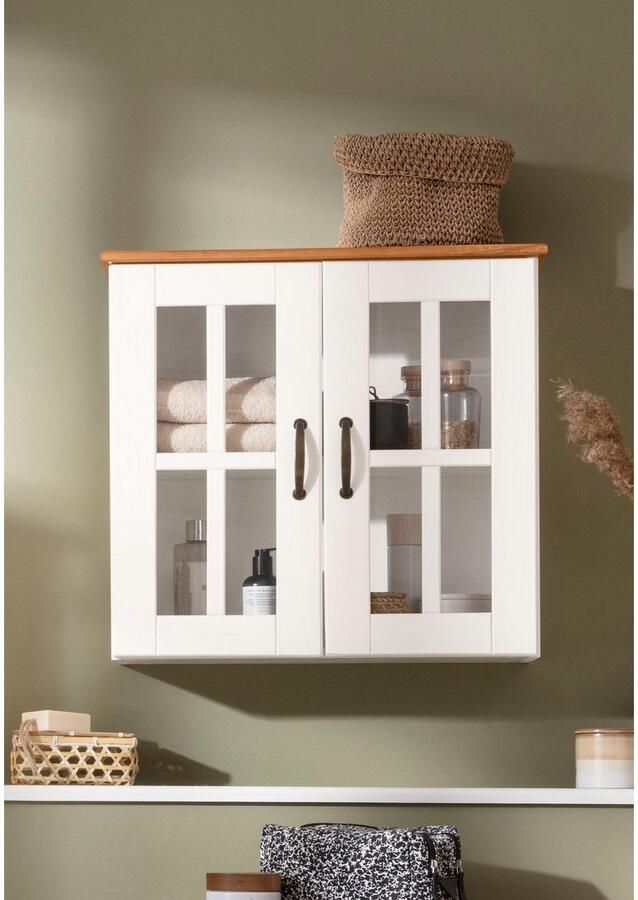 Home affaire Hangend kastje Rodby Massief FSC -gecertificeerd hout grepen metaal breedte 60 cm hoogte 60 cm - Foto 7