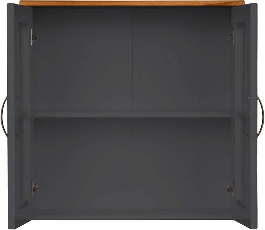 Home affaire Hangend kastje Rodby Massief FSC -gecertificeerd hout grepen metaal breedte 60 cm hoogte 60 cm - Foto 2