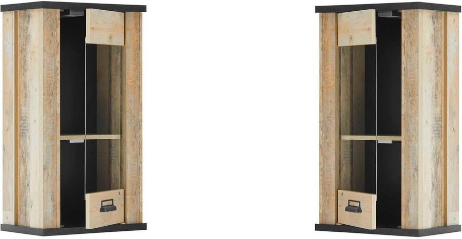 Home affaire Hangend kastje Sherwood met apothekersgreep van metaal hoogte 90 cm - Foto 4