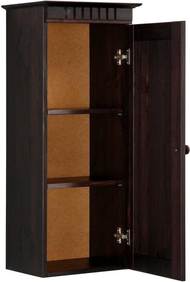 Home affaire Hangende vitrinekast Cubrix optioneel met of zonder glazen deur gemaakt van prachtig massief grenen breedte 35 cm hoogte 85 cm - Foto 6