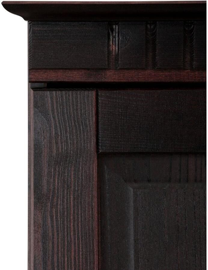 Home affaire Hangende vitrinekast Cubrix optioneel met of zonder glazen deur gemaakt van prachtig massief grenen breedte 35 cm hoogte 85 cm - Foto 3