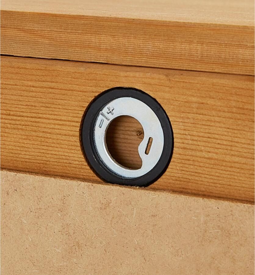 Home affaire Hangend kastje Vili Van massief grenen deur met glasinzet