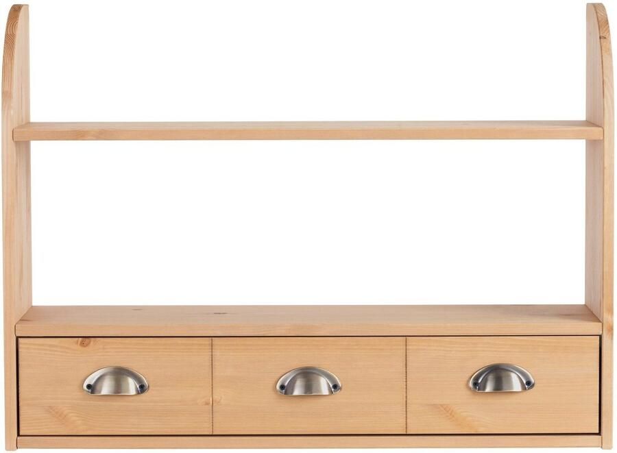 Home affaire Hangrekje Oslo 75 cm breed van massief grenen 1 brede lade metalen grepen - Foto 4