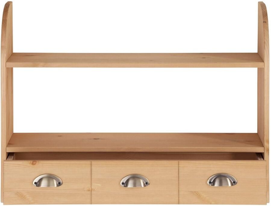 Home affaire Hangrekje Oslo 75 cm breed van massief grenen 1 brede lade metalen grepen - Foto 2