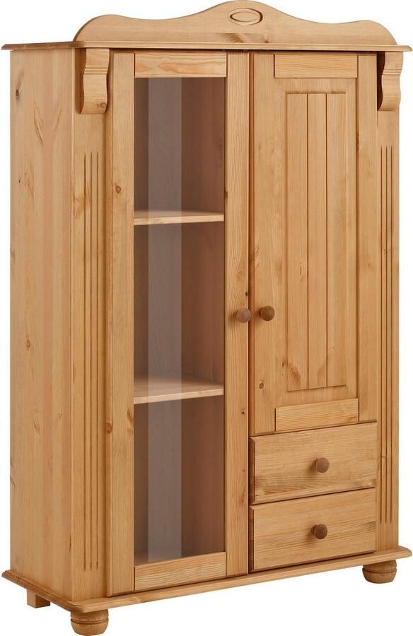 Home affaire Highboard ADELE Opbergkast 2-deurs hoogte 135 cm van massief dennenhout FSC - Foto 9