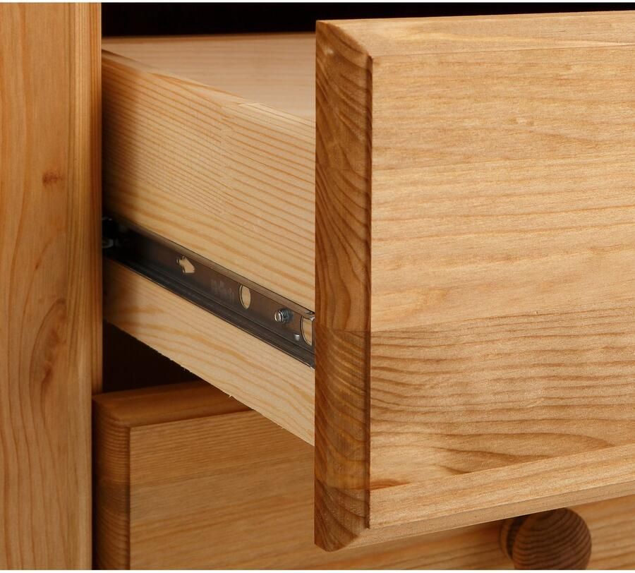 Home affaire Highboard ADELE Opbergkast 2-deurs hoogte 135 cm van massief dennenhout FSC - Foto 2