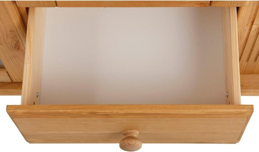 Home affaire Highboard ADELE Opbergkast 2-deurs hoogte 135 cm van massief dennenhout FSC - Foto 11