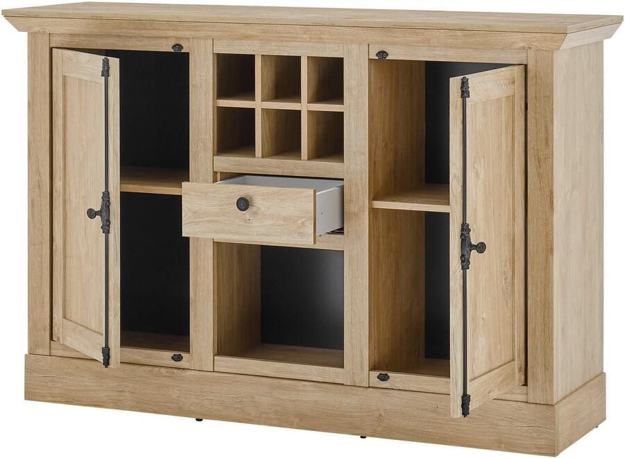 Home affaire Highboard Cornwall commode in landelijke stijl kast sideboard eiken decor (1 stuk) - Foto 4
